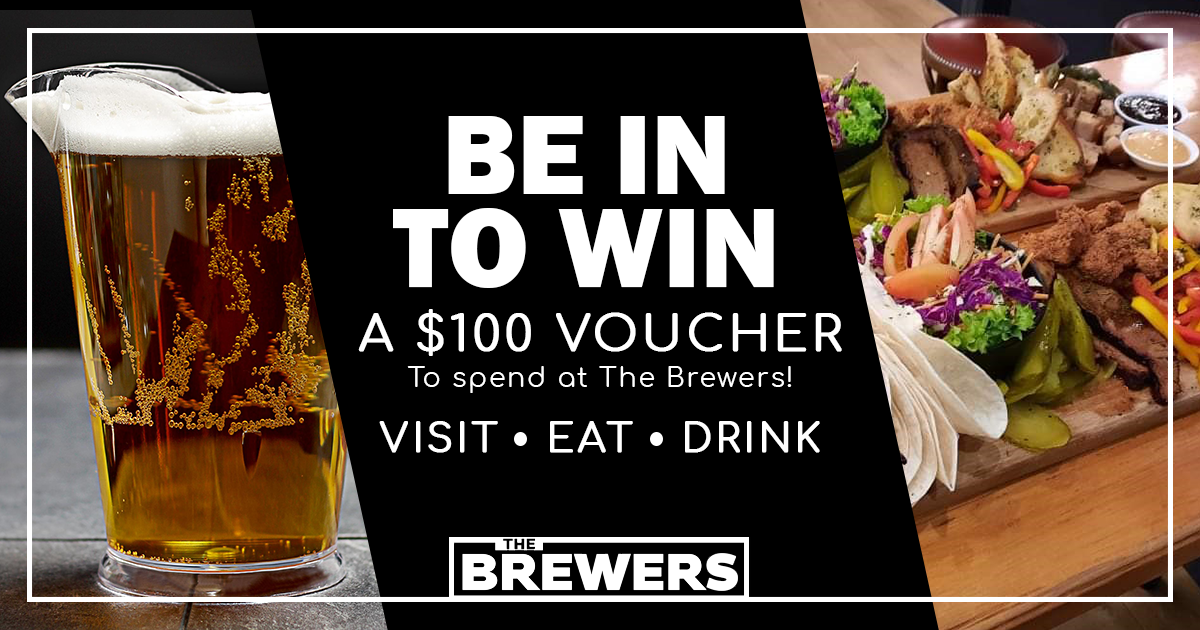 Win 100 voucher from The Brewers WinStuff